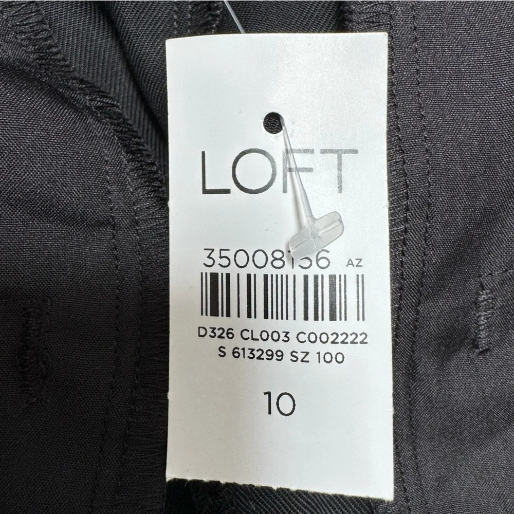 Loft Lyocell Emory Wide Leg Trouser Pants Size 10 NWT - Picture 11 of 14